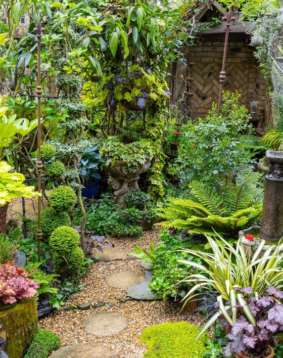 Foliage garden in the UK