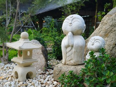 Japanese garden statues